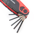 8pcs multi bike bicycle repair hand tool kit SAE inch size folding locking allen hexagon hex key wrench set